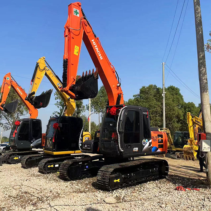 Second hand 12ton Hitachi ZX120 Hydraulic Crawler 12 ton Hitachi ZAXIS 120 Series Model Used Excavator Excavadora For Sale