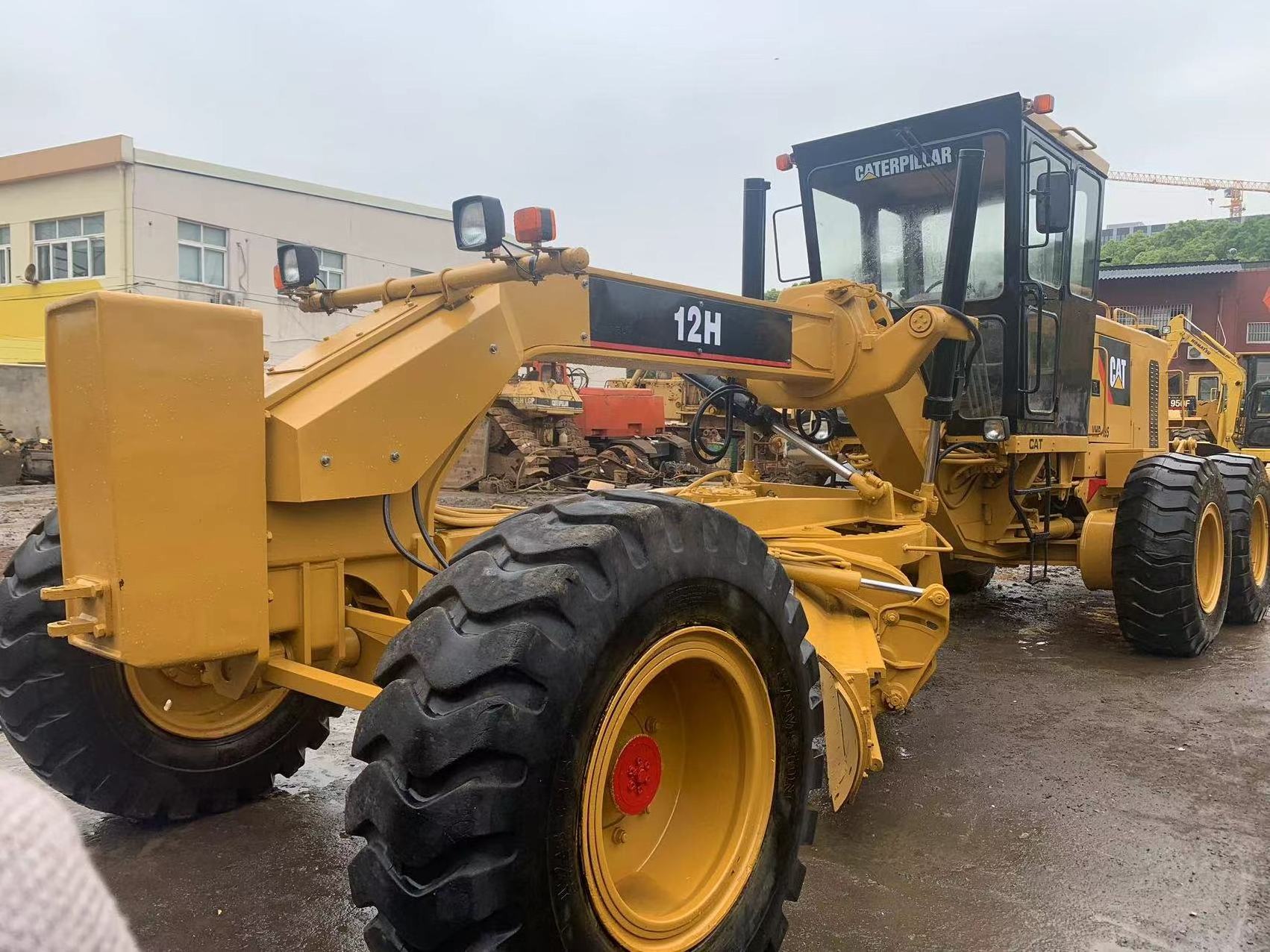 Used Cat 120h 120 Wheel grader Caterpillar 120k 14G 140G 140H 140K Motor Grader in hefei yard