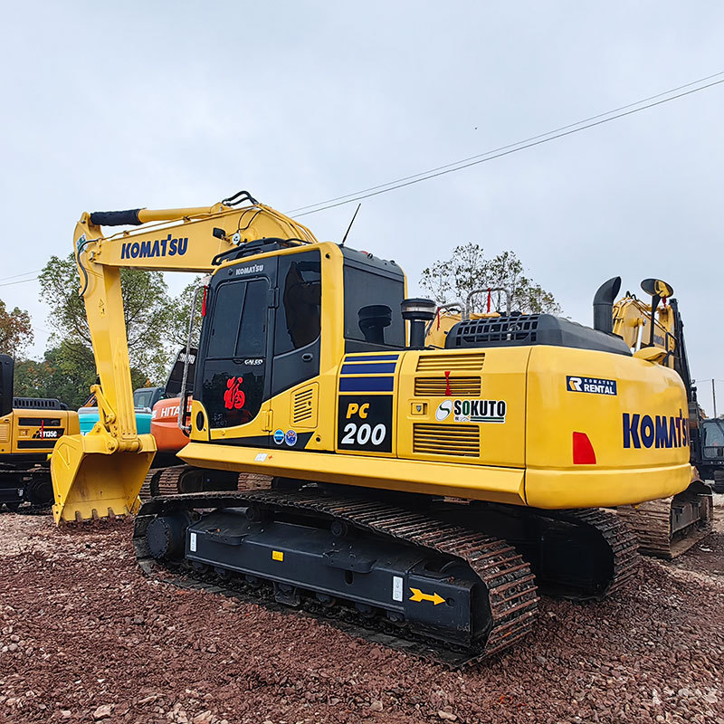 Used Komatsu PC200 PC200-8 crawler hydraulic excavator used Komatsu 200-8 excavator machine Komatsu 200 earth moving digger