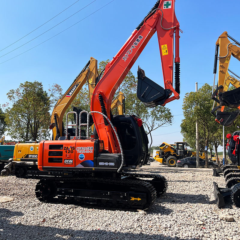 Second hand 12ton Hitachi ZX120 Hydraulic Crawler 12 ton Hitachi ZAXIS 120 Series Model Used Excavator Excavadora For Sale