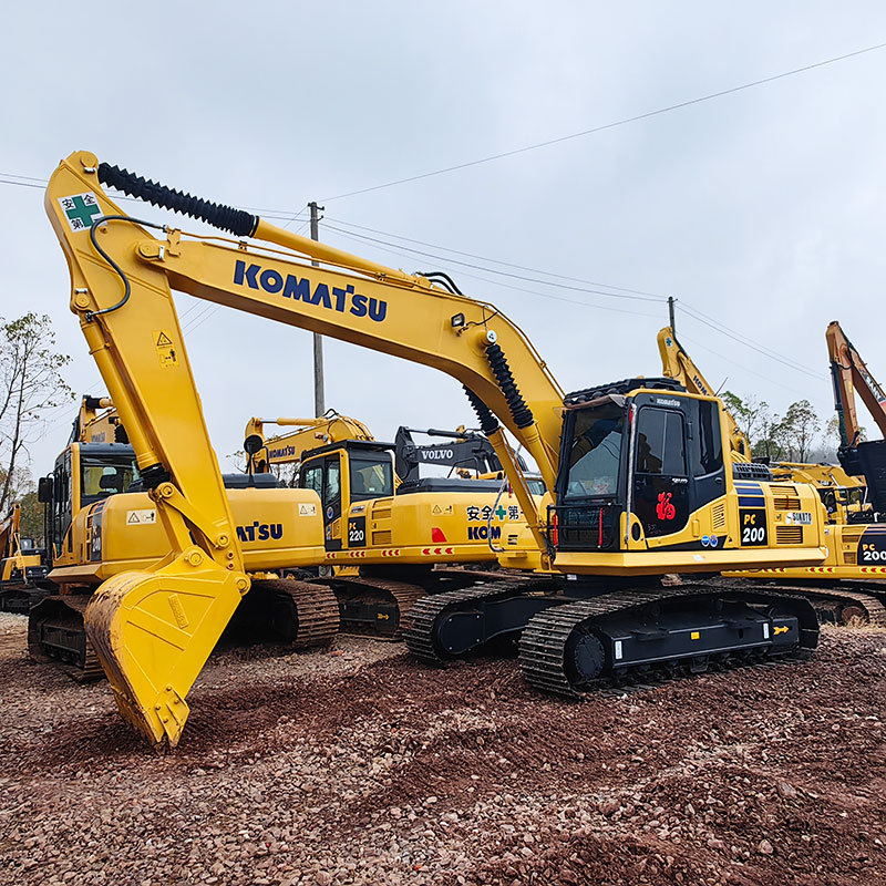 Used Komatsu PC200 PC200-8 crawler hydraulic excavator used Komatsu 200-8 excavator machine Komatsu 200 earth moving digger