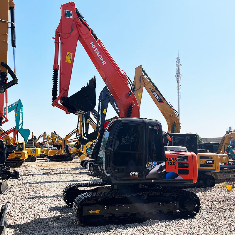 Second hand 12ton Hitachi ZX120 Hydraulic Crawler 12 ton Hitachi ZAXIS 120 Series Model Used Excavator Excavadora For Sale