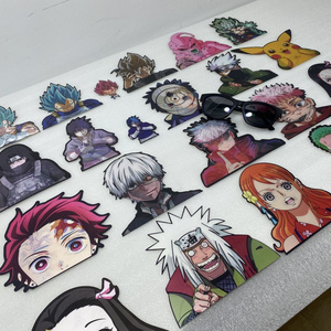 1000 Designs Cartoon Changing Flips Stickers 3D Lenticular Anime Motion/Moving Sticker & Decal for Car Laptop Refrigerator