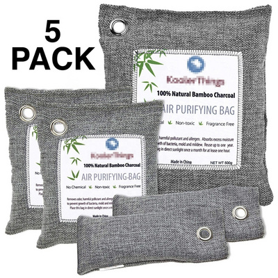 Activated Bamboo Charcoal Air Purifying Bags Natural Air Fresheners & Odor Eliminators For Home, Pets ,Car, Closet, Shoes