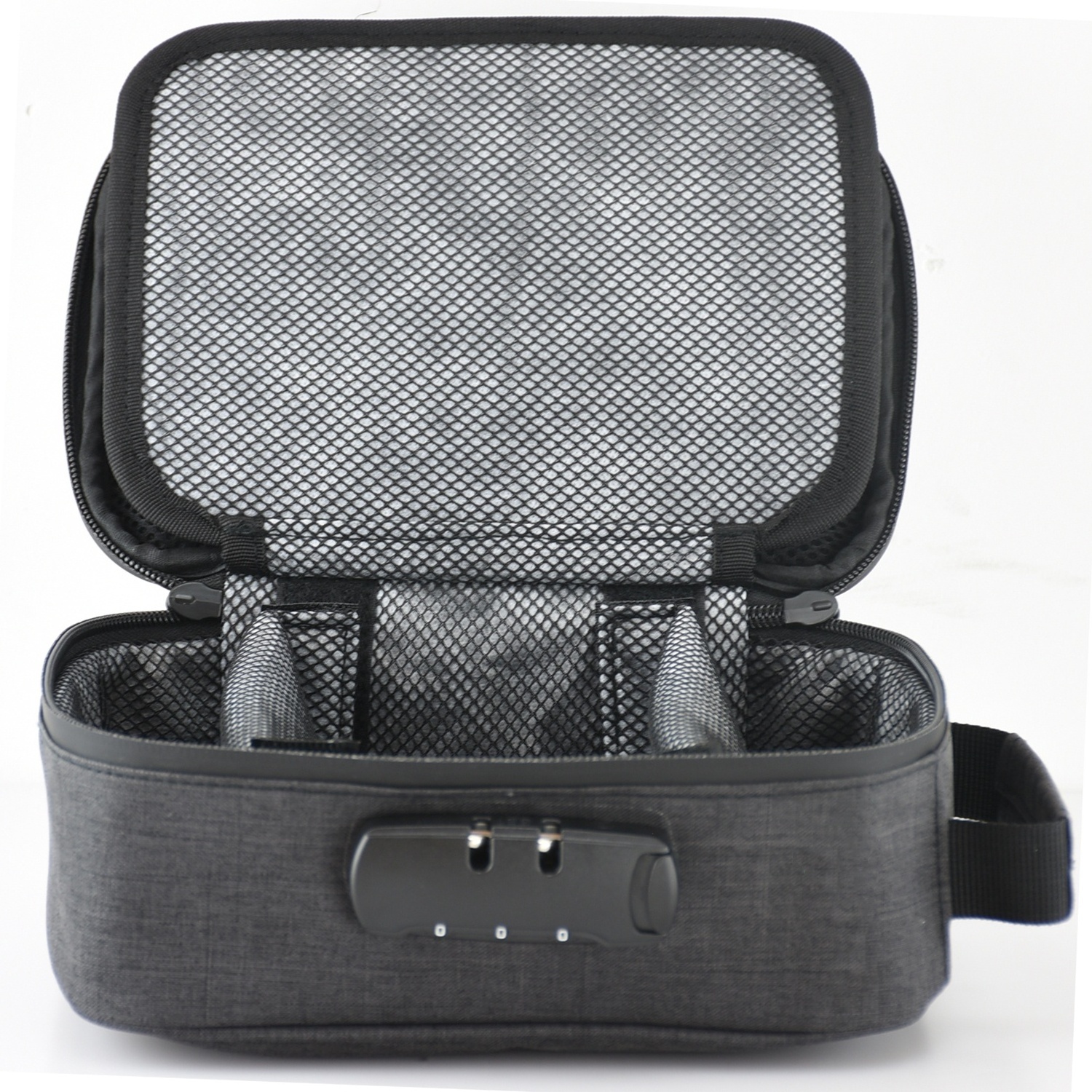 Smell Proof Case with Combo Lock and Carbon Fiber Lining