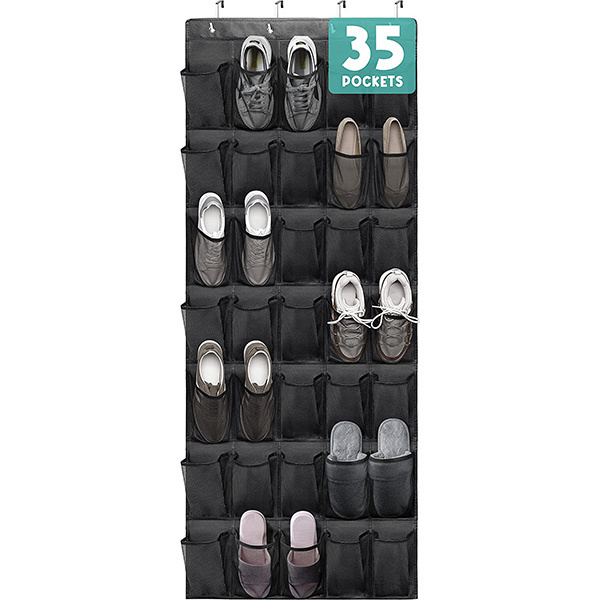 2023 Customization Over The Door Shoe Organizers 35 Durable Mesh Pockets Hanging Shoe Organizer Shoe Rack For Closet Entryway