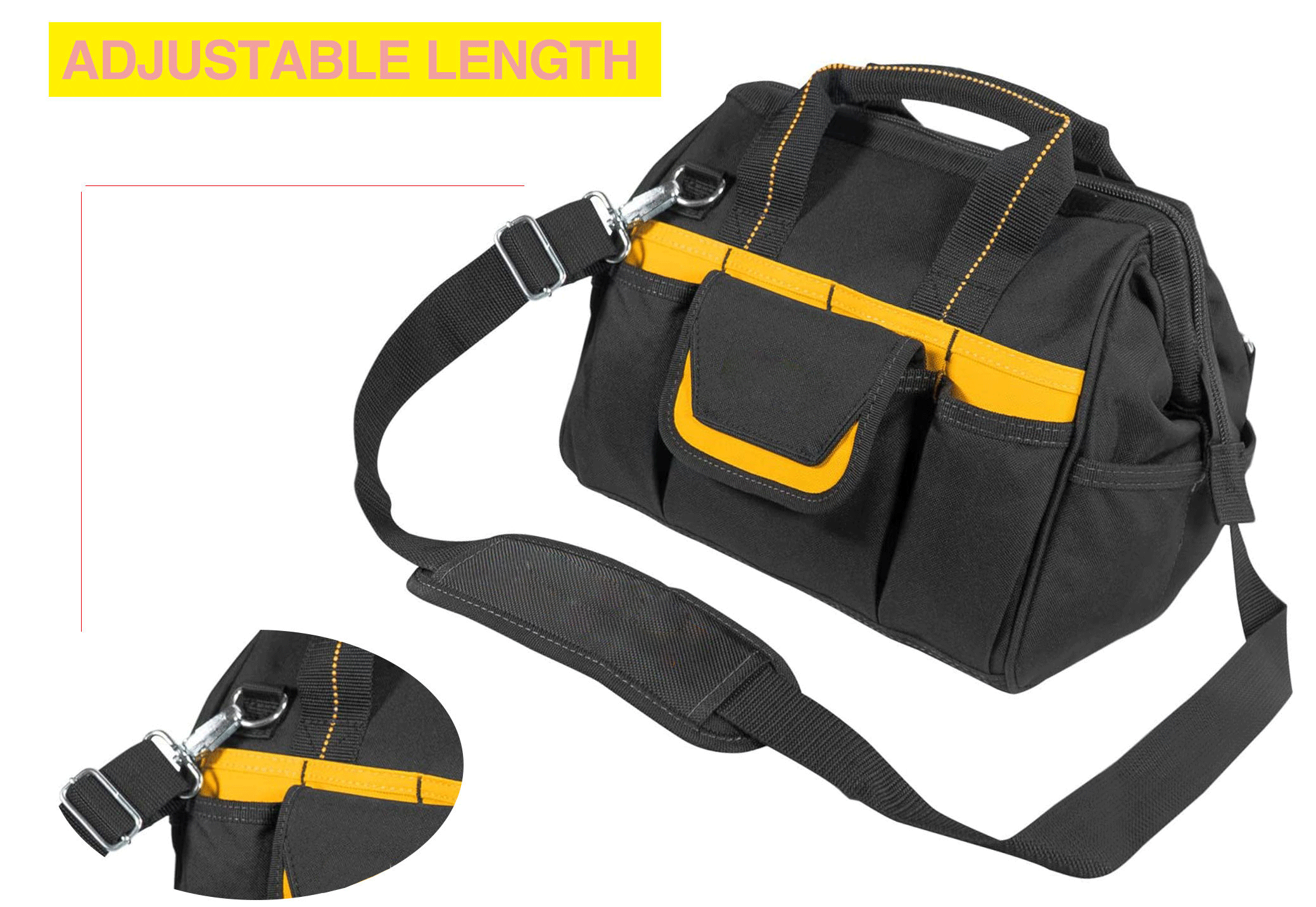 Custom waterproof heavy duty durable Foldable Durable Multi-pockets canvas veto tool bags