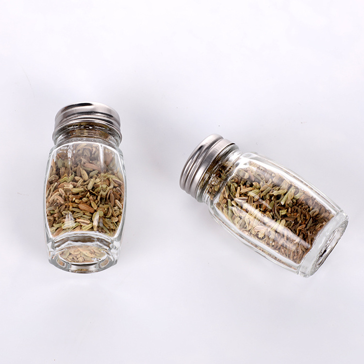 Salt And Pepper Shaker Top Spice Bottles Glass Condiment Packaging