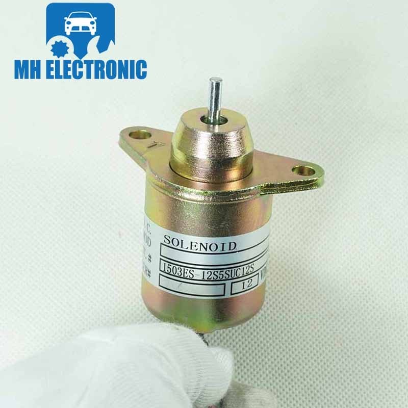 MH Electronic 12V Fuel Shutdown Diesel Shut Off Solenoid 1503ES-12S5SUC12S 1503ES12S5SUC12S For Yanmar J ohn D eere 119233-77932