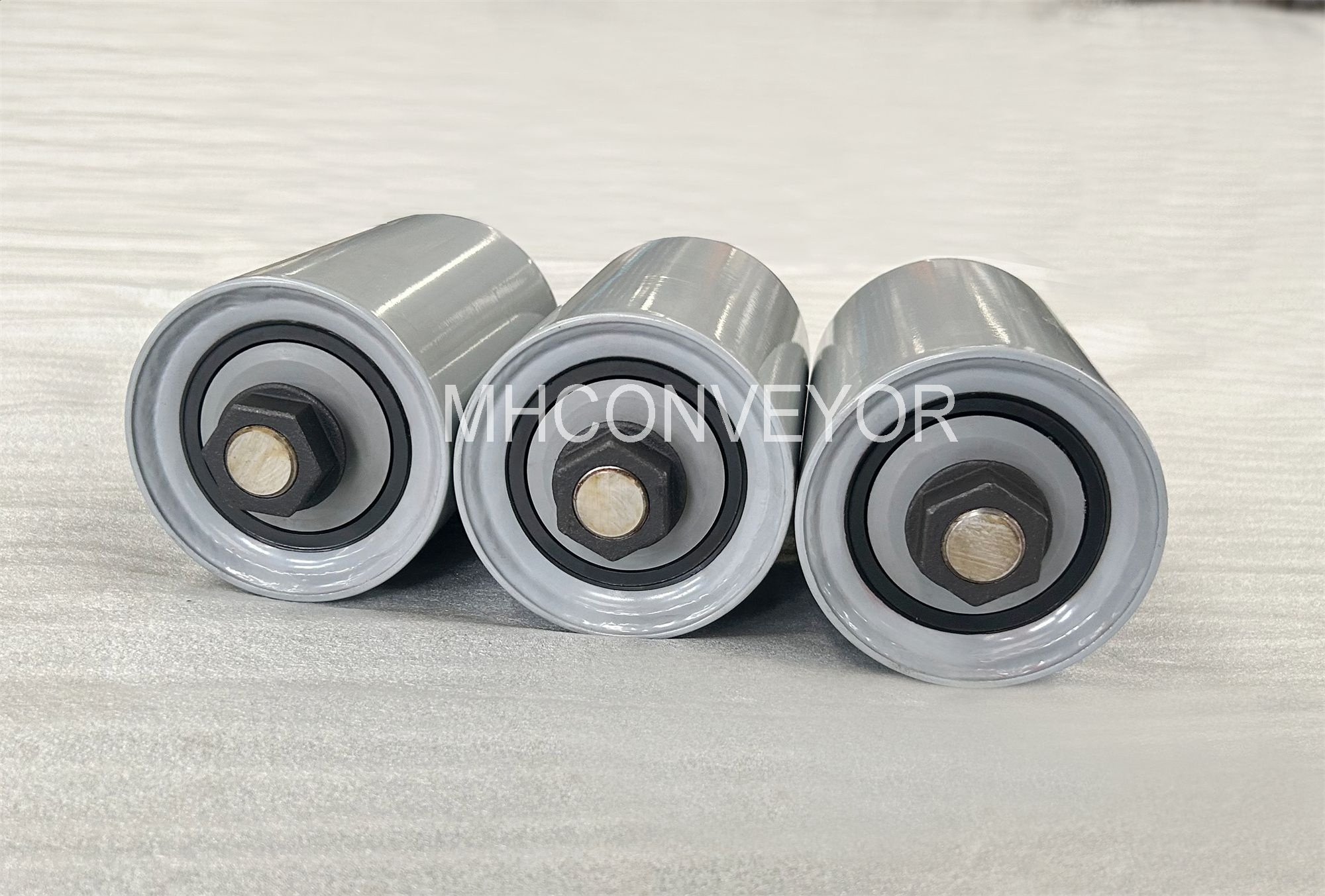 Factory Custom high-strength materials wear-resistant wheel Steel Roller for Industrial Mining  Conveyor idler