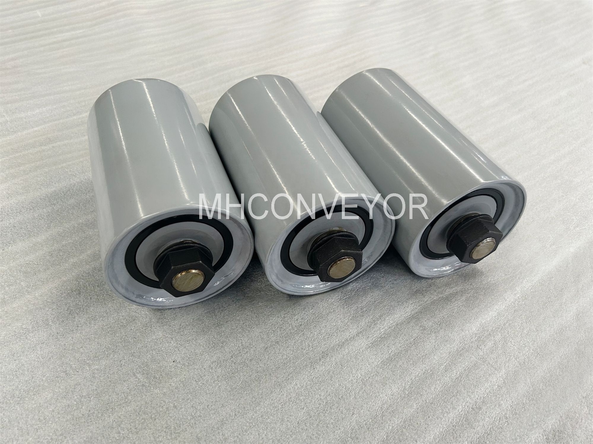 Factory Custom high-strength materials wear-resistant wheel Steel Roller for Industrial Mining  Conveyor idler