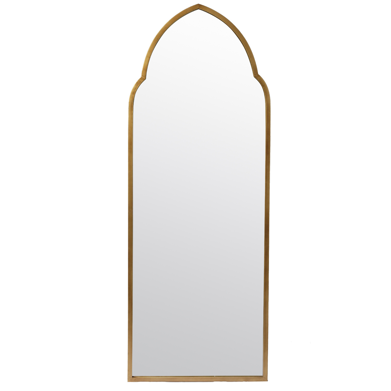 Best Sale Nordic Design Home Decoration Floor Standing Bronze Metal Frame Mirror