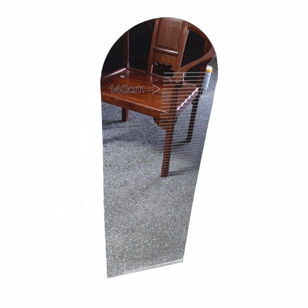 Shatterproof Plastic Non-Glass safety Frameless dressing mirror Full length acrylic mirror with adhesive used in school or jail