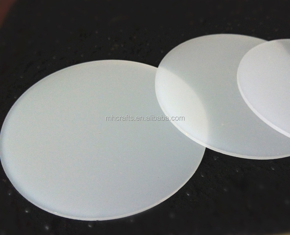 disc shaped acrylic mirror with adhesive backed for sticking