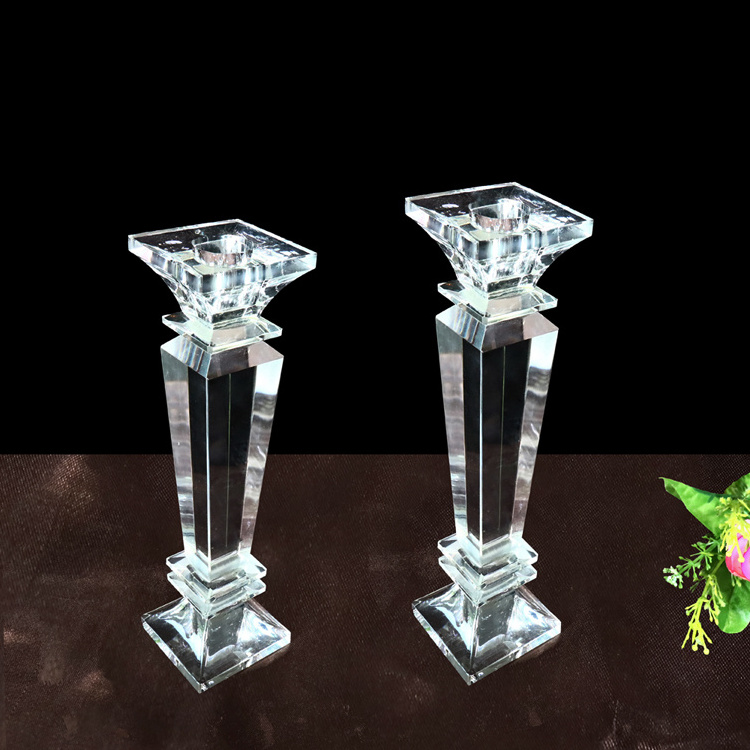 Crystal Glass Candle Holders MH-1728