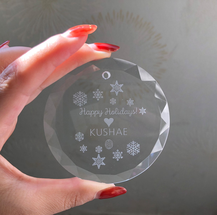 Personalized Crystal Snowflake Christmas Ornament MH-12830