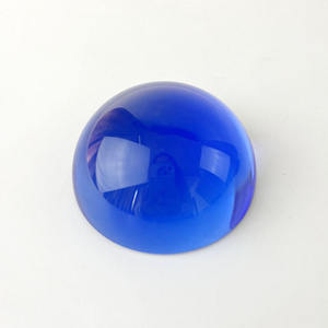 Blue Crystal Magnifying Glass Dome Paperweight MH-F0602