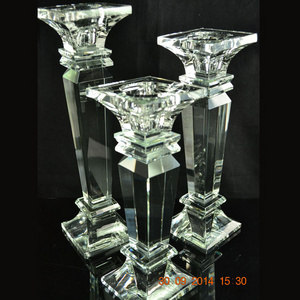 Crystal Glass Candle Holders MH-1728