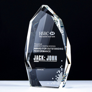 personalized Crystal plaque Award Trophies MH-NJ0386