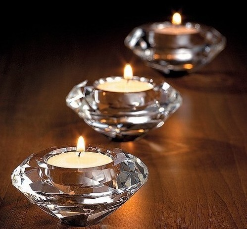 Crystal Round Votive candle Holders for Home Decor MH-1340