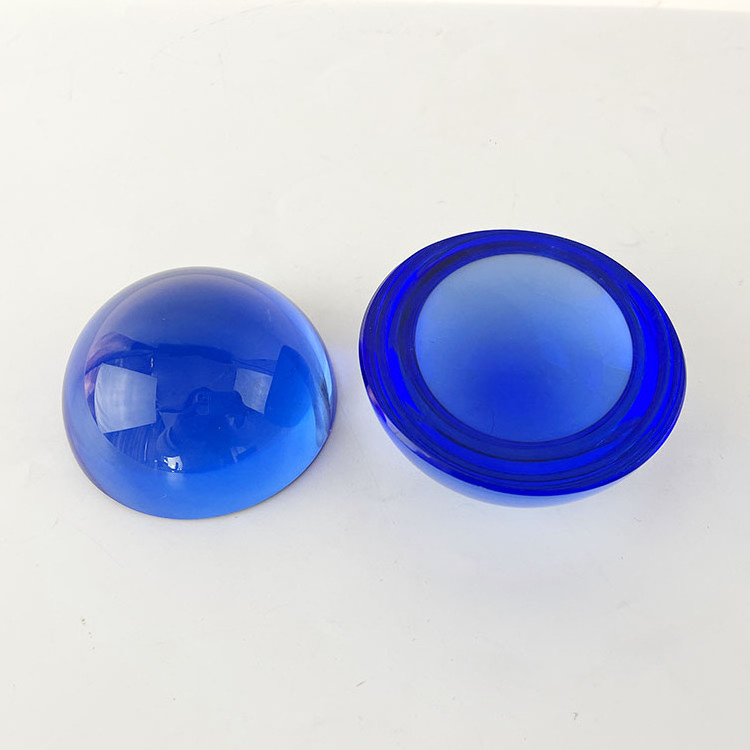 Blue Crystal Magnifying Glass Dome Paperweight MH-F0602