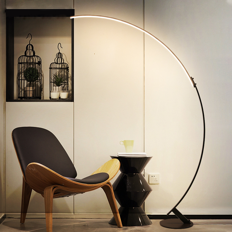 2023 Hot Sale Modern Corner Floor Lamp  Simple Lamp Bedroom Living Room Standing Led  Modern Lighting 110V/220V