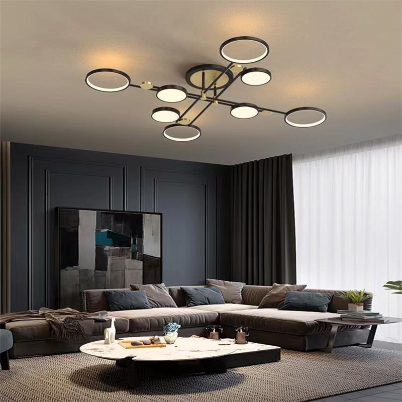 New arrivals Bedroom Decoration LED Small Ceiling Hanging Aluminum Lifting Freely Acrylic Chandeliers & pendant lights