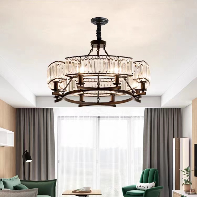 2023 Big Luster Large Chandelier For Lobby Living Room Bedroom Lustre Moderne Salon Gold LED Lights Crystal Chandelier Lighting