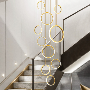 Custom Art Profiled Champagne Color Glass Rod Chandelier With For Lobby  Restaurant Corridor Of Hotel And Villa