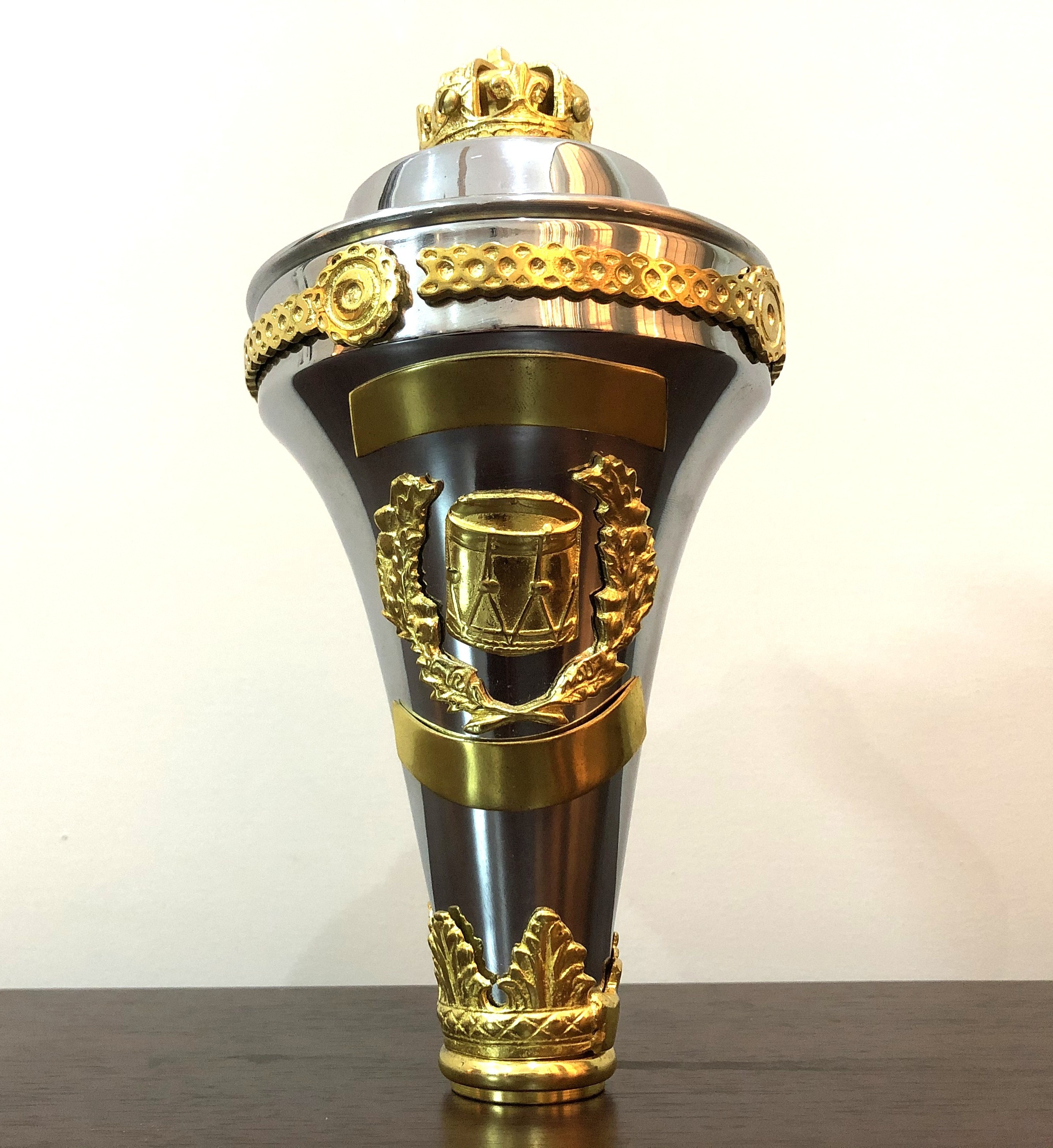 Customized Scrolls | Ceremonial Drum Major Mace Stick | Soft Carry Bag | 48