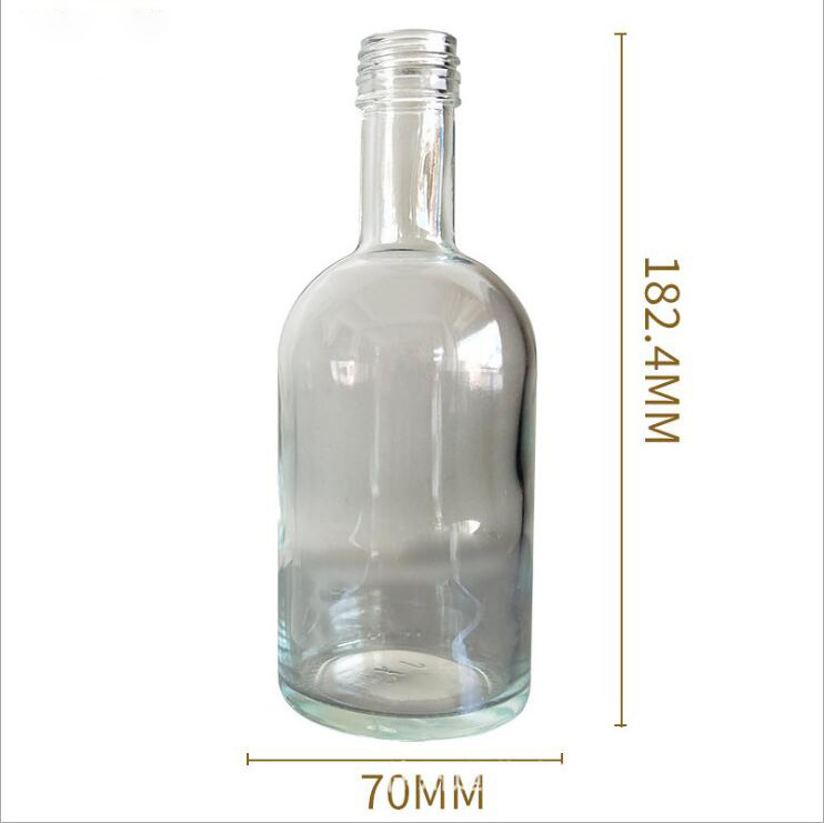 330 ML and 500 ML Clear Frosted Empty Vodka/Spirit/Liquor/ Wine Glass Bottle With Screw Lid