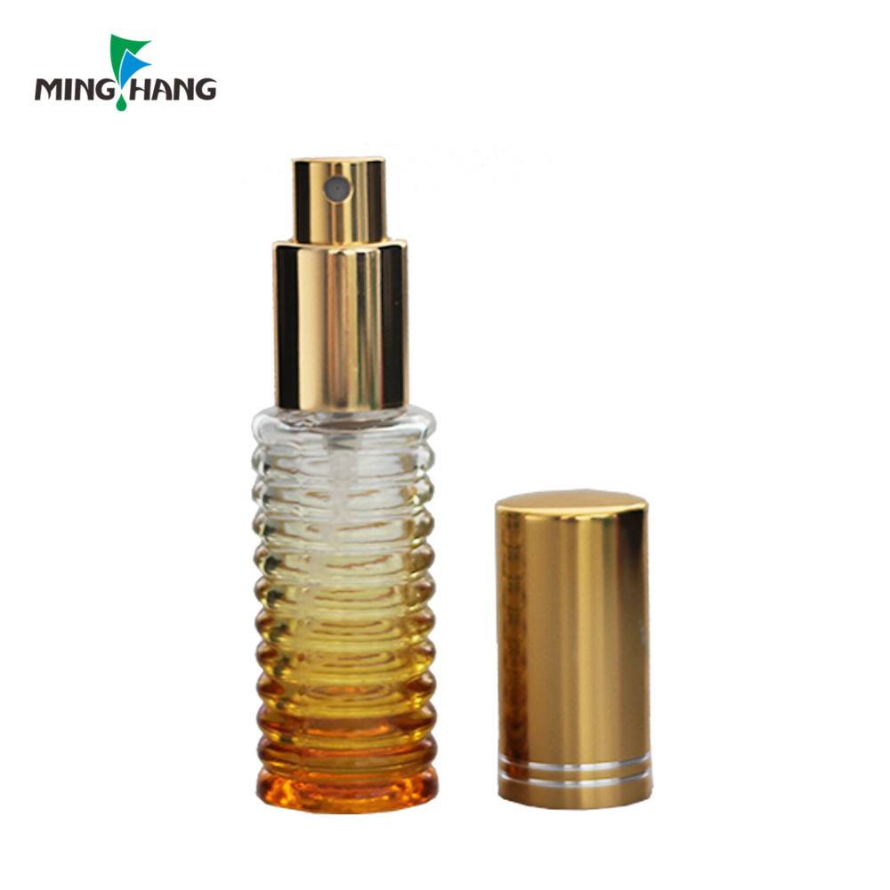 luxury empty 50ml glass sprayer pocket rollerball brown woman body shape perfume bottle with magnetic cap