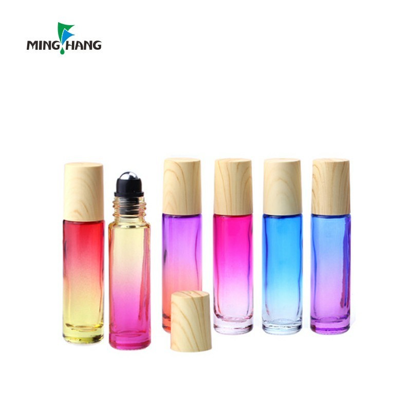 High Quality Thick Roller On Deodorant Bottles Stainless Steel Glass Ball 10Ml Essential Oil Glass 5ml Thick Roller Bottle