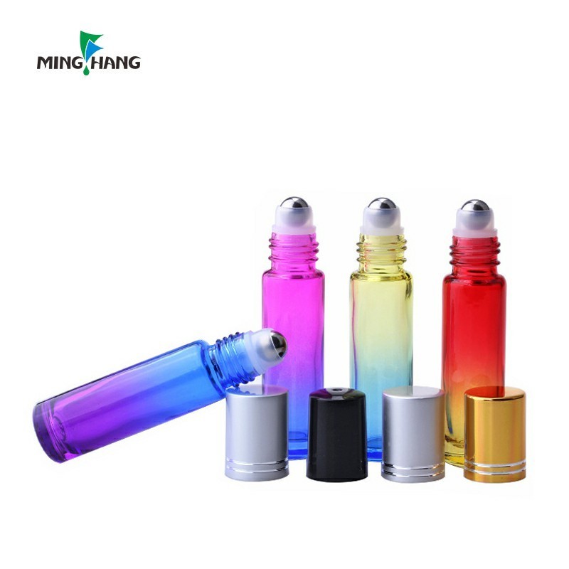 High Quality Thick Roller On Deodorant Bottles Stainless Steel Glass Ball 10Ml Essential Oil Glass 5ml Thick Roller Bottle