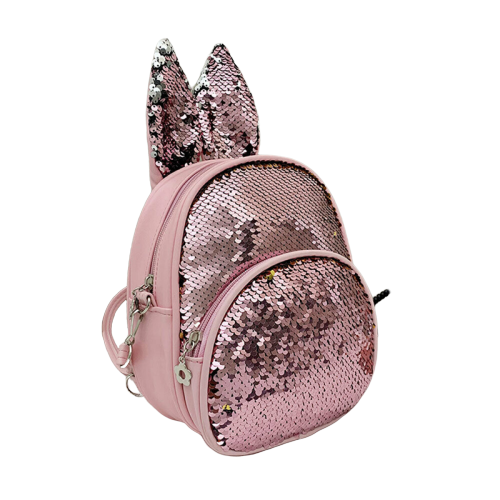 New arrival fancy cute rabbit backpack for kids sequins child backpack kids school bags for girls