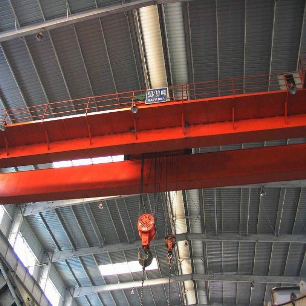 Steel Coil Factory Custom Double Girder Rail Mounted Electric Travelling Bridge Crane