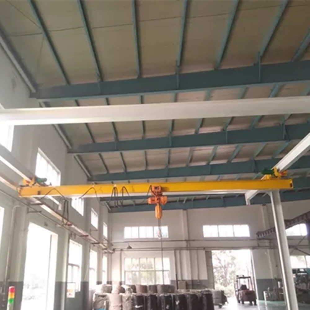 High quality 1 2 3.2 5 10 ton LX  Electric Single Girder Beam Bridge Suspension Overhead Crane