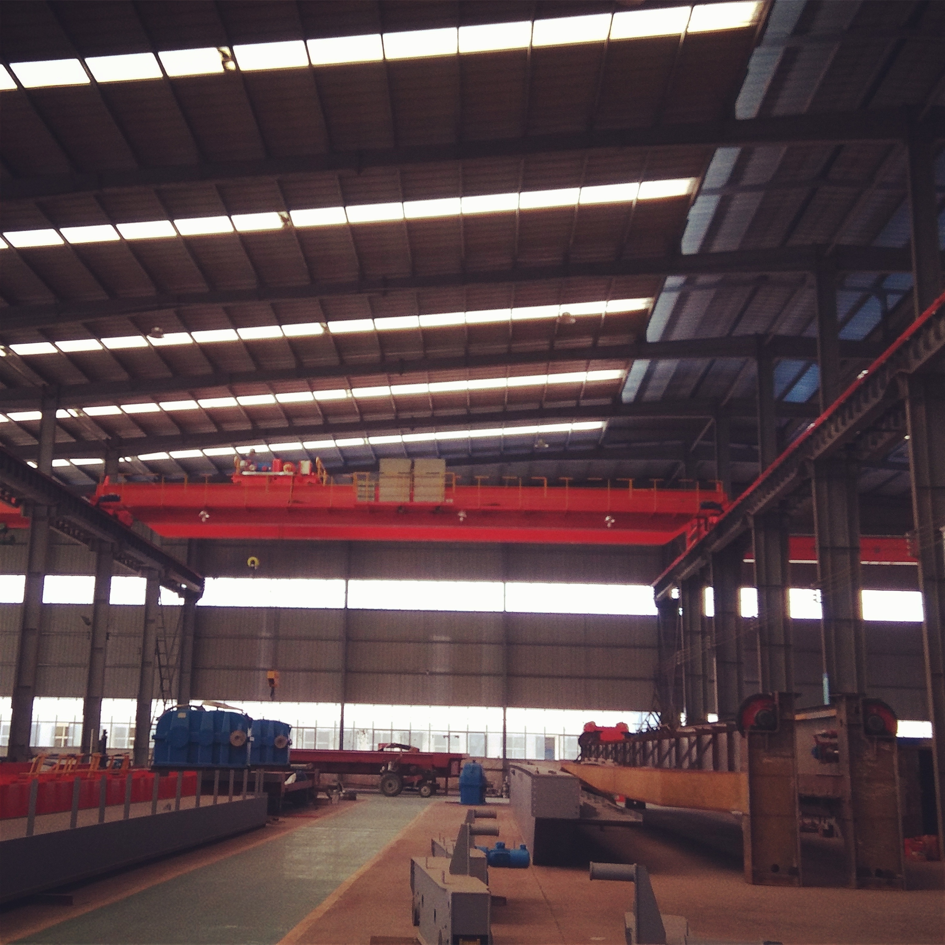 Steel Coil Factory Custom Double Girder Rail Mounted Electric Travelling Bridge Crane