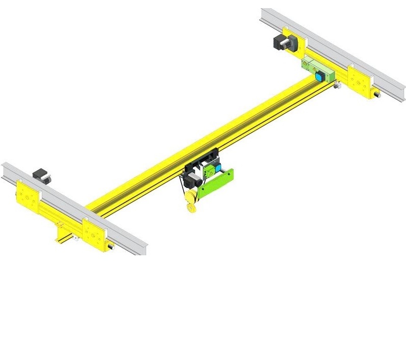 High quality 1 2 3.2 5 10 ton LX  Electric Single Girder Beam Bridge Suspension Overhead Crane