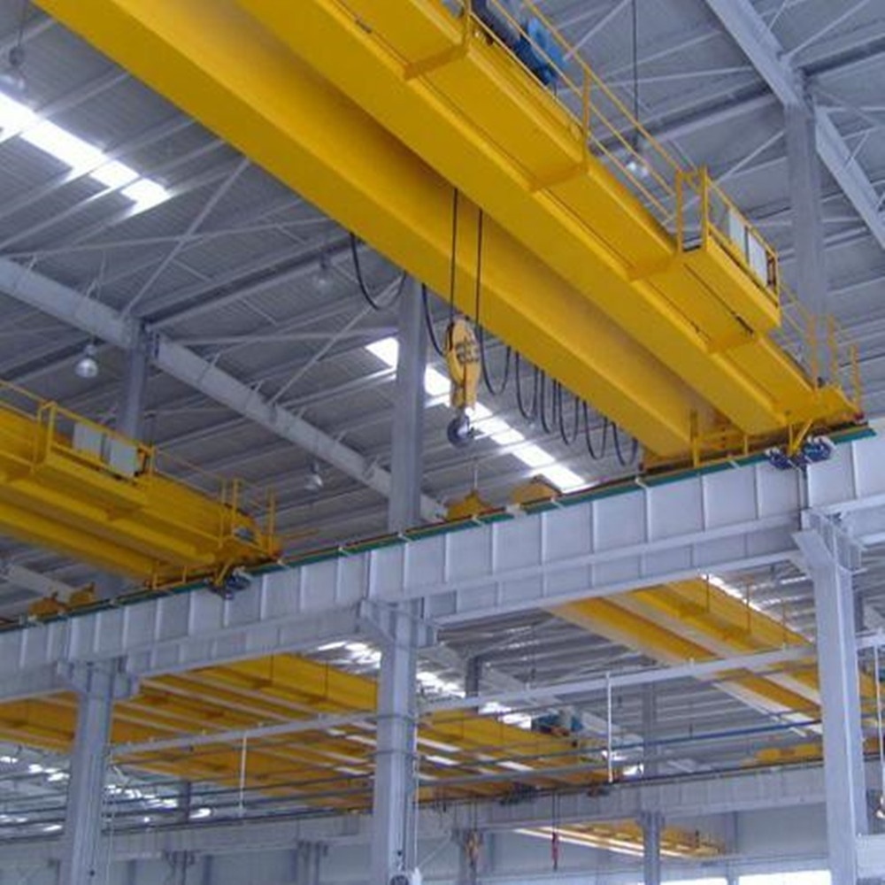 Steel Coil Factory Custom Double Girder Rail Mounted Electric Travelling Bridge Crane