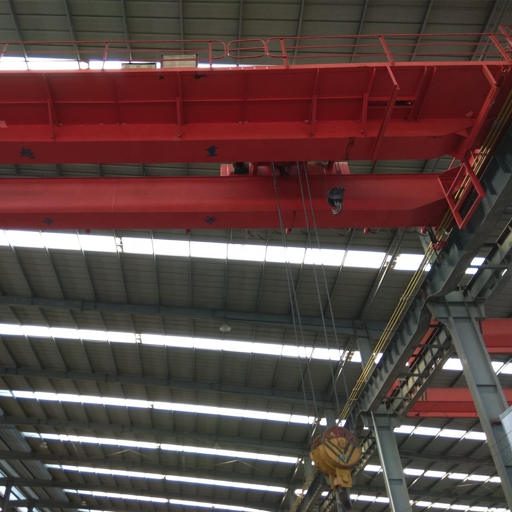 Steel Coil Factory Custom Double Girder Rail Mounted Electric Travelling Bridge Crane