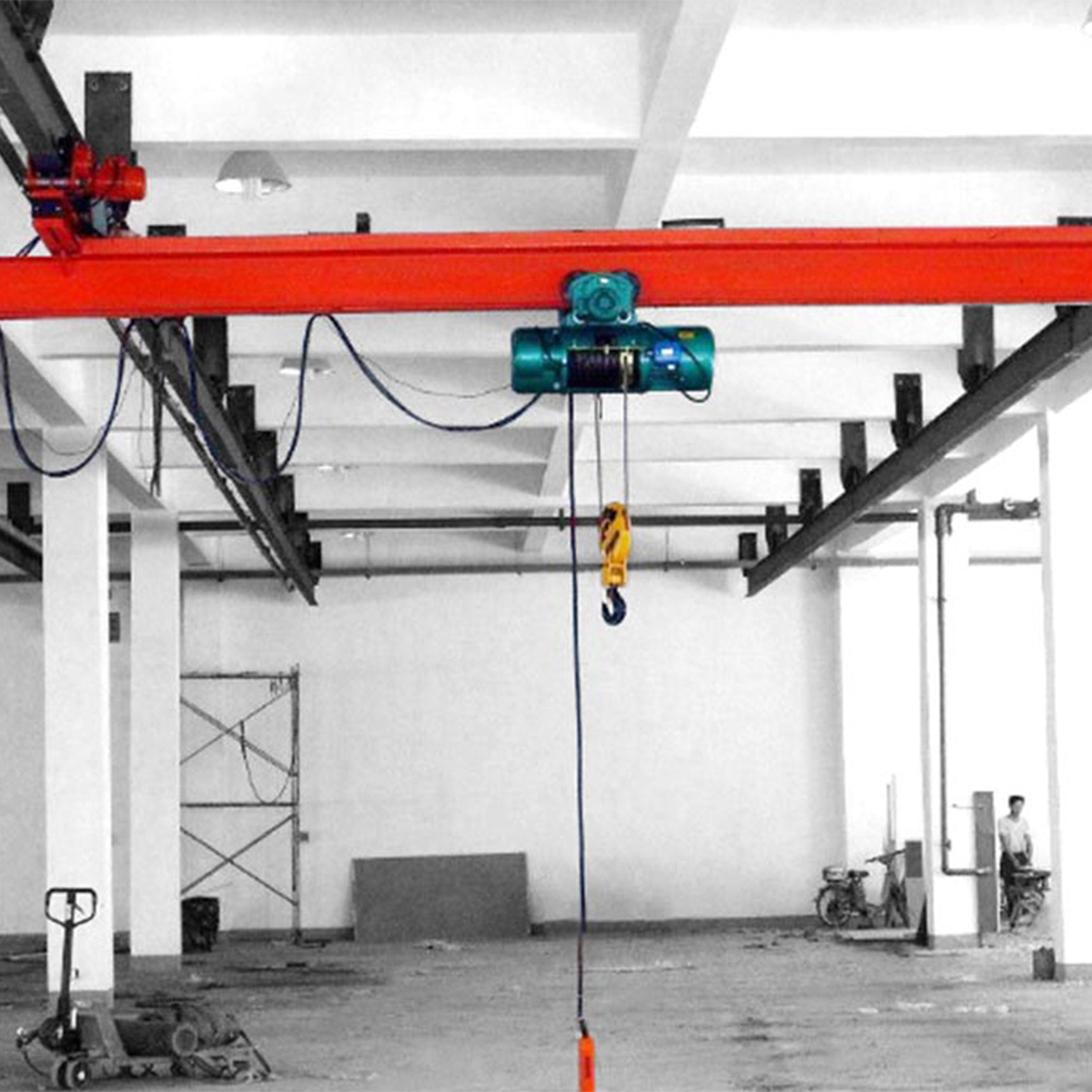 High quality 1 2 3.2 5 10 ton LX  Electric Single Girder Beam Bridge Suspension Overhead Crane