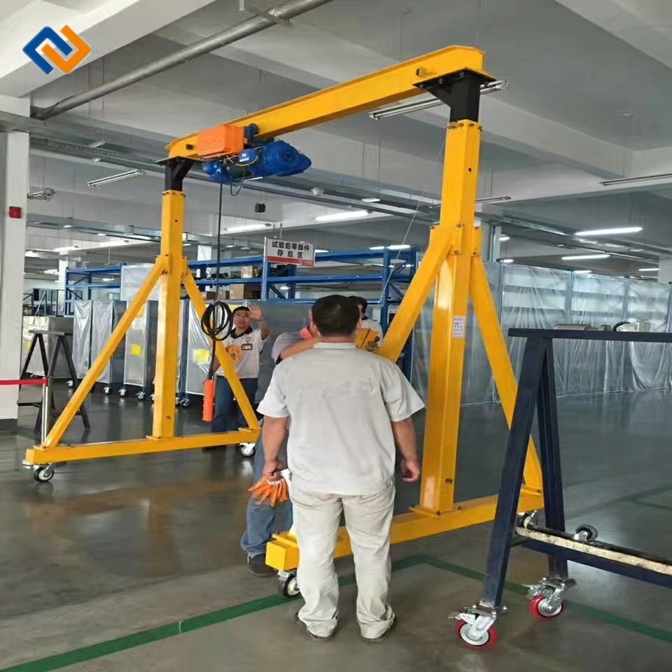 1 ton 2 ton 3 ton 5 ton 7.5 ton 10 ton Small Portable Gantry Crane Railless Gantry Crane for sale