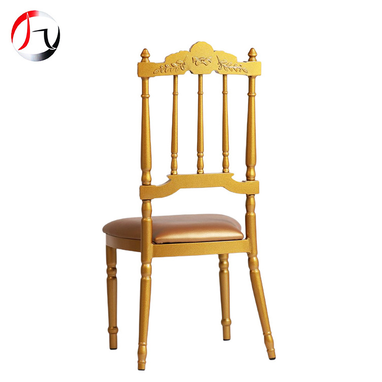 High quality luxury crown castle royal napoleon wedding dining chair with cushion