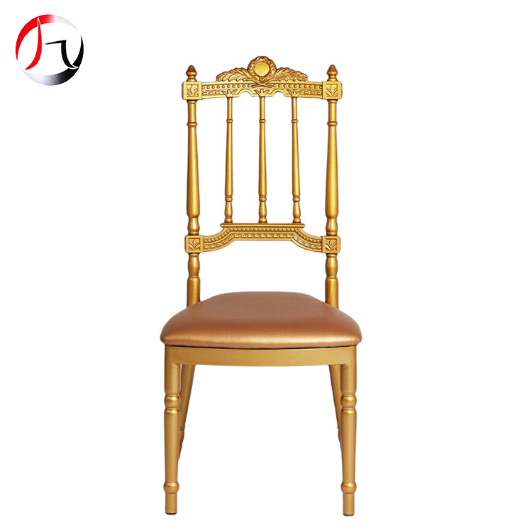 High quality luxury crown castle royal napoleon wedding dining chair with cushion