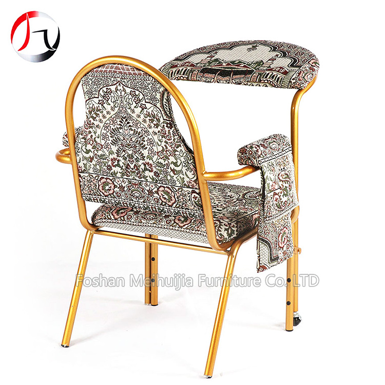 Hot sale Stackable metal salah chair Islamic prayer chairs for muslim church