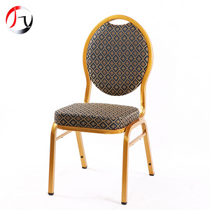 hercules teardrop back stacking banquet chair in gold frame