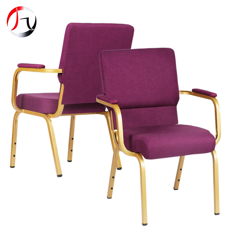 wholesale cheap used comfortable seats chair for the auditorium church banquet hall armchairs