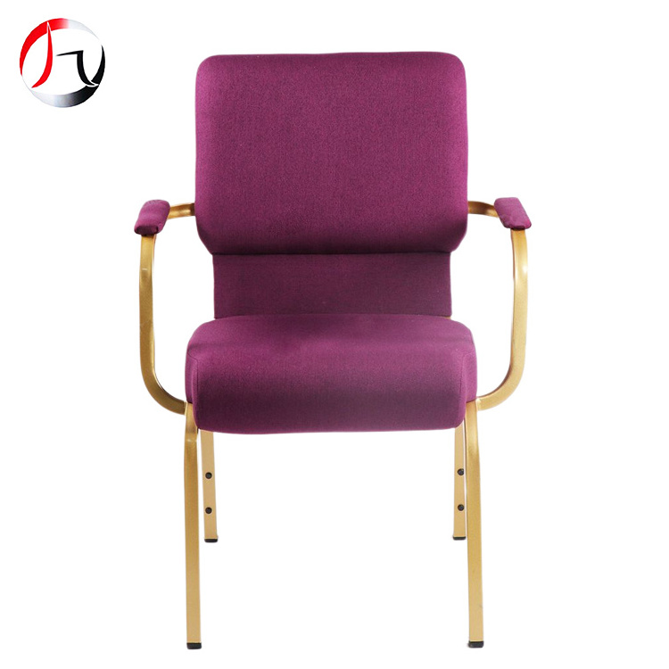 wholesale cheap used comfortable seats chair for the auditorium church banquet hall armchairs