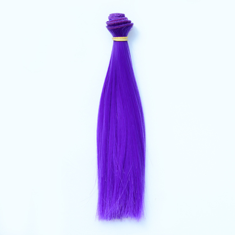 Synthetic Hair piece/Straight Hair Machine Weft/BJD Barbie Ombre Hair Weft for Dolls